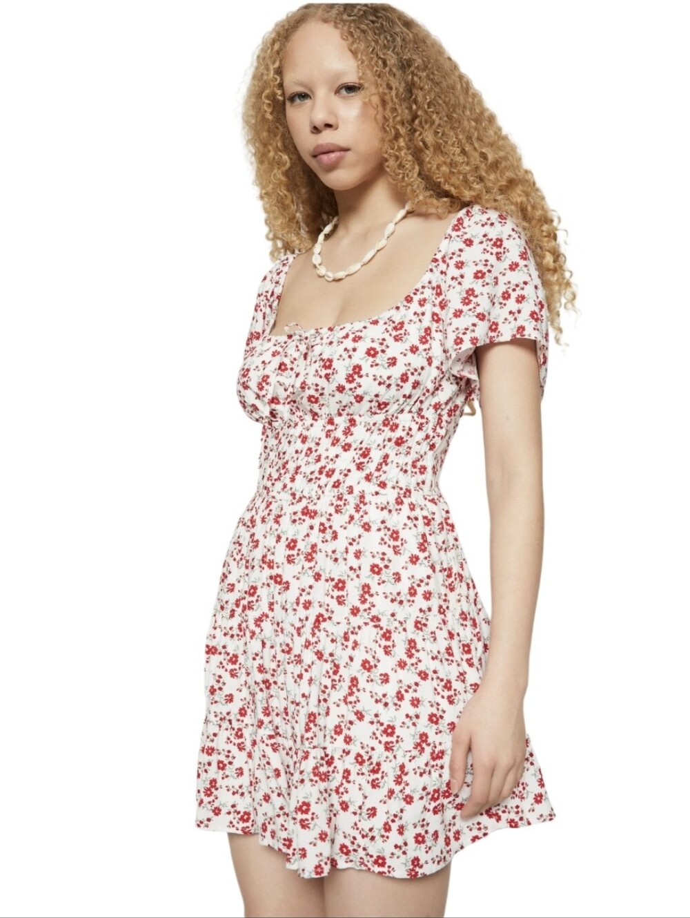 Hollister Floral Open Back Channeled Skort Dress Women's Size Small Pockets